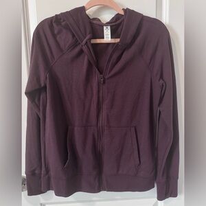 90 Degree By Reflex Purple Zip-Up Jacket Size Medium